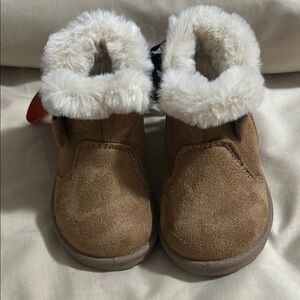 Cozy Tan Kids Shoes